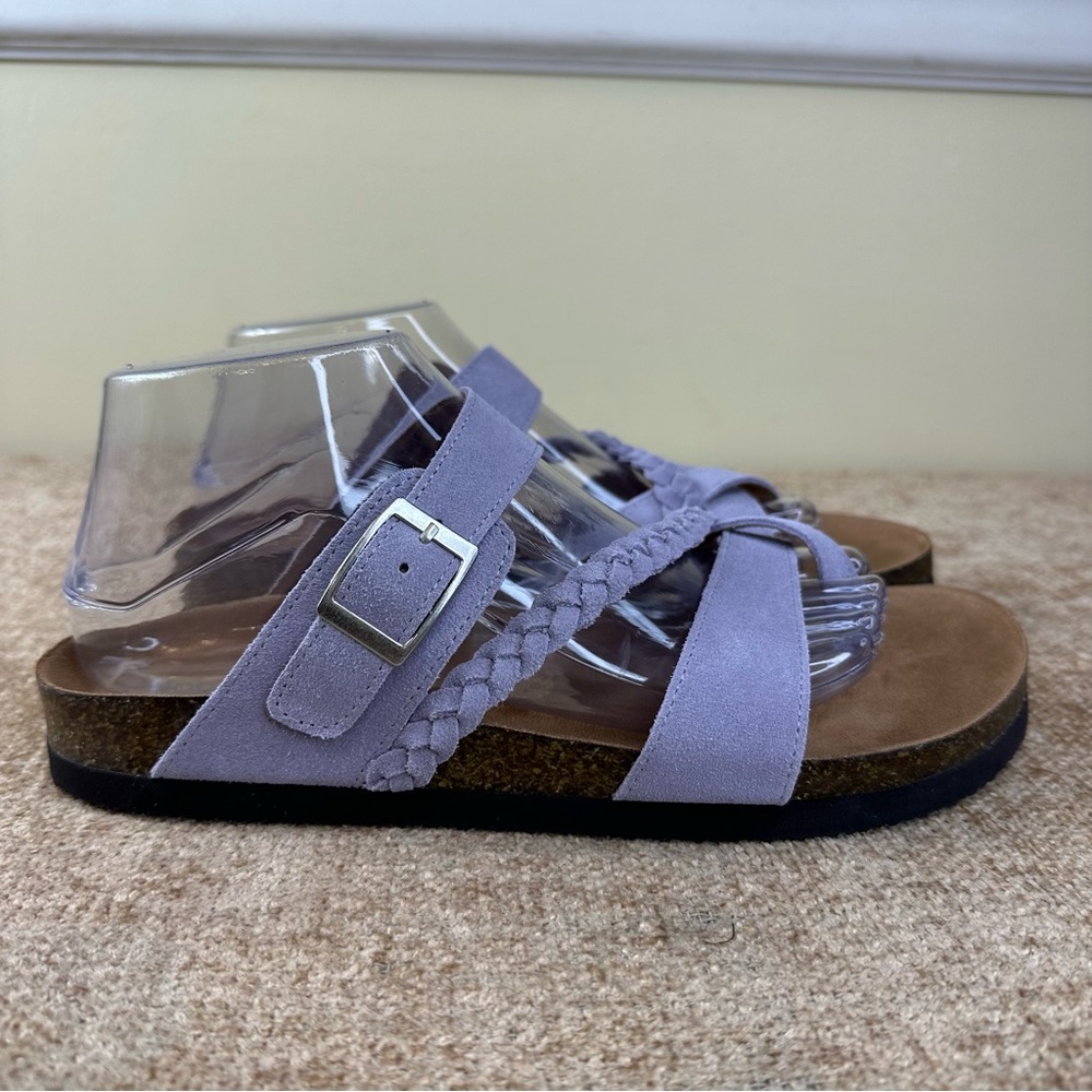 Mountain Sole NWOT Lavender Leather Slip-On/Sandals Size 9 - Picture 7 of 13